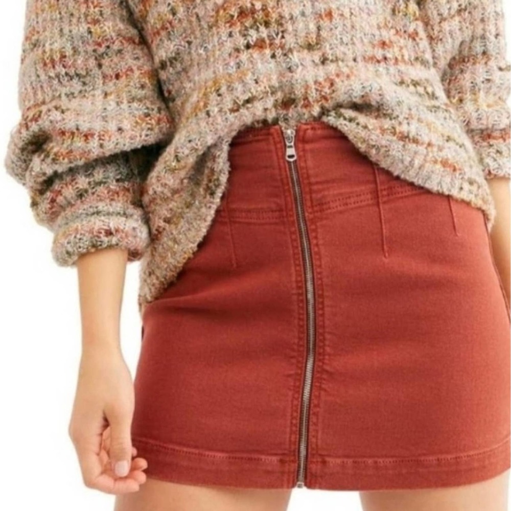 Free People Virgo Mini Skirt in Primrose